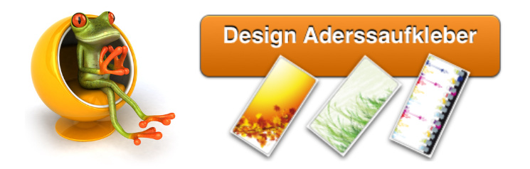 Design-Adressaufkleber / Design-Adressetiketten - Motive von A-Z