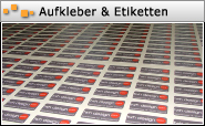 Werbeaufkleber Werbesticker Aufkleber Aufkleberdruck Etiketten Klebeetiketten