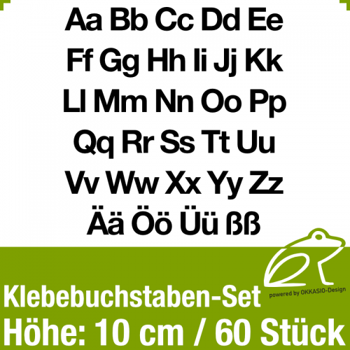 Klebebuchstaben-Set H.10cm 60Stck (GK)