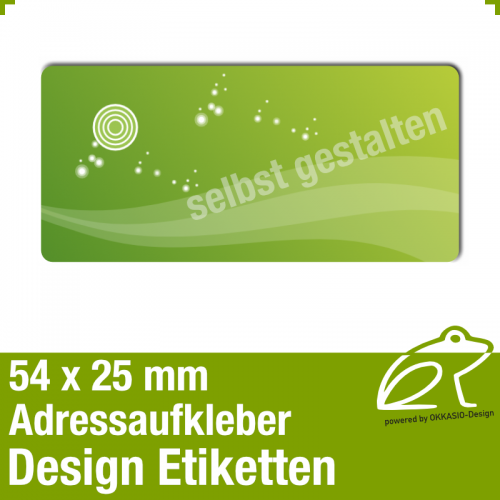 Design Adressaufkleber - 54 x 25 mm - *001