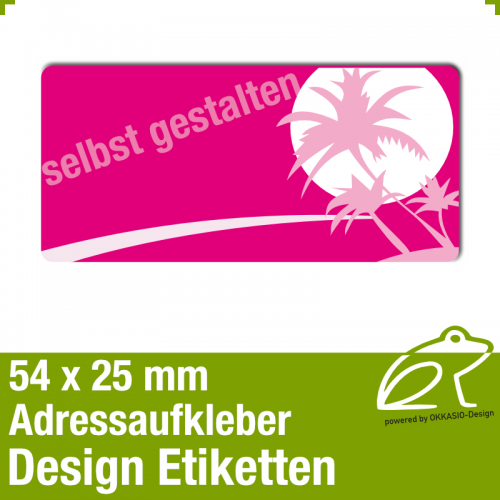 Design Adressaufkleber - 54 x 25 mm - *002