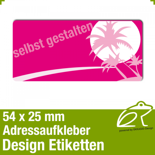 Design Adressetiketten 54 X 25 Mm Adressaufkleber