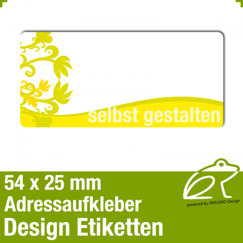 Design Adressetiketten 54 X 25 Mm Adressaufkleber