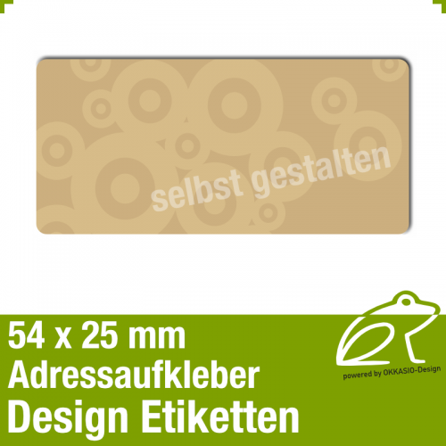 Design Adressaufkleber - 54 x 25 mm - *007