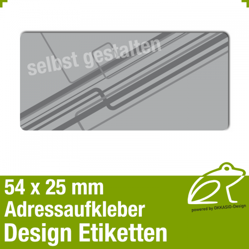 Design Adressetiketten 54 X 25 Mm Adressaufkleber