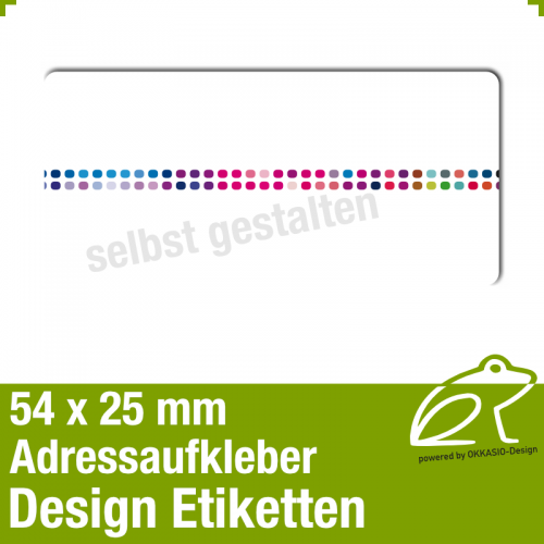 Design Adressaufkleber - 54 x 25 mm - *009