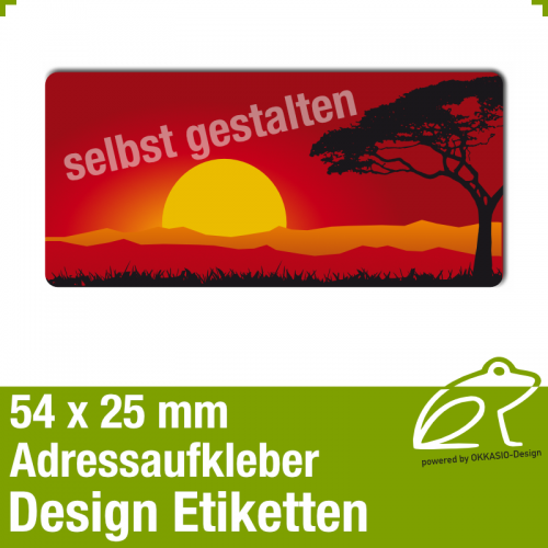 Design Adressaufkleber - 54 x 25 mm - *011