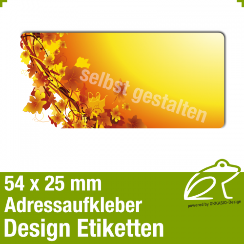 Design Adressetiketten 54 X 25 Mm Adressaufkleber