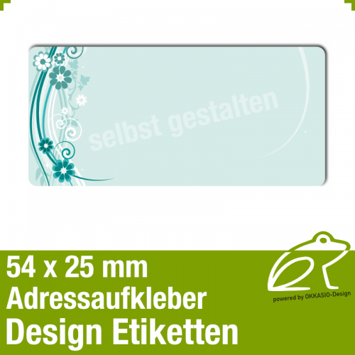 Design Adressaufkleber - 54 x 25 mm - *014
