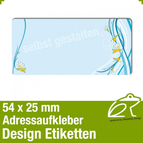 Design Adressaufkleber - 54 x 25 mm - *015
