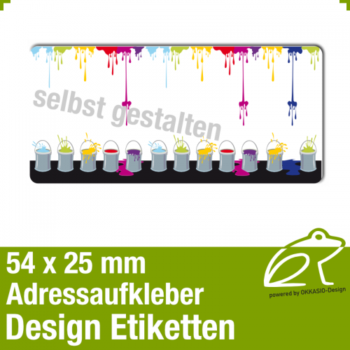 Design Adressaufkleber - 54 x 25 mm - *016