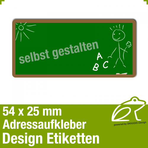 Design Adressaufkleber - 54 x 25 mm - *019