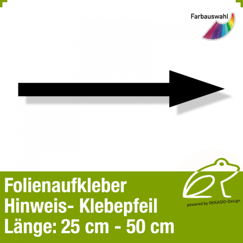 Hinweispfeil *1 - Aufkleber