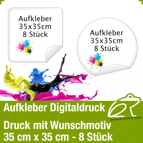 Aufkleber - 35cm x 35cm 8 Stk.