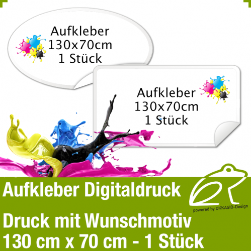 Aufkleber - 130cm x 70cm 1 Stk.