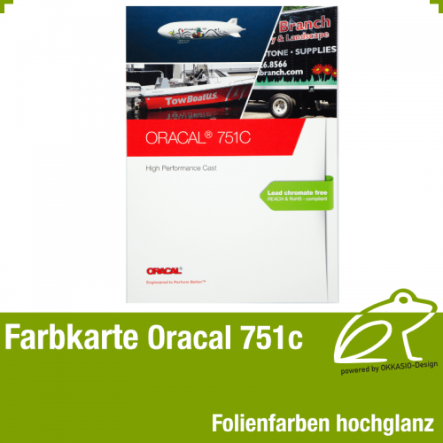 Farbkarte hochglanz - Oracal 751C High Performance Cast