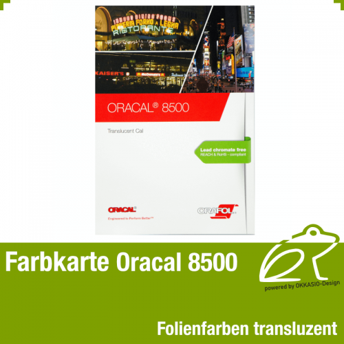 Farbkarte transluzent - Oracal 8500 Translucent Cal