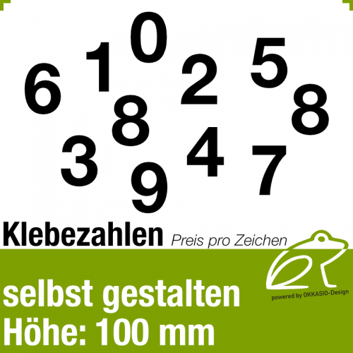 Zahlen - Buchstaben - Aufkleber 1,5cm hoch Klebebuchstaben Farben in  Glanz/Matt