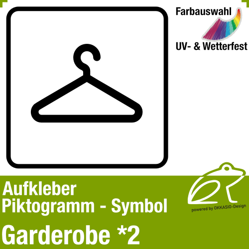 Piktogramm Symbol Aufkleber 