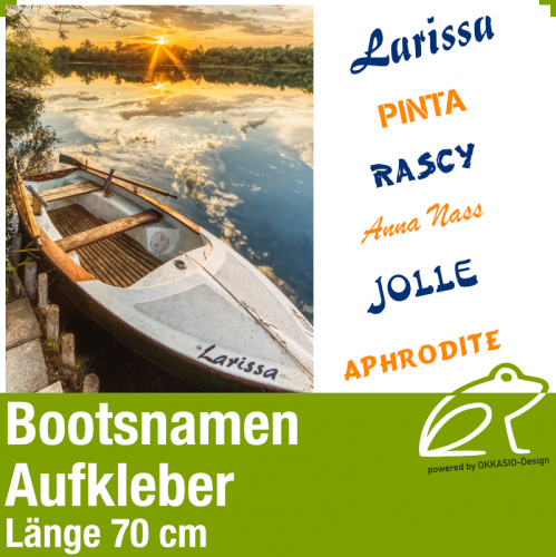 Bootsnamen Aufkleber Lnge 70 cm