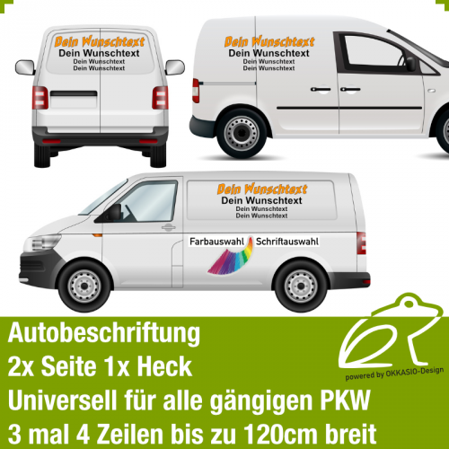 - Autobeschriftung Set - 3 mal 4 Zeilen