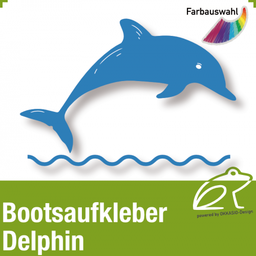 Bootsaufkleber Dekor Delphin