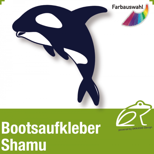 Bootsaufkleber Dekor Shamu