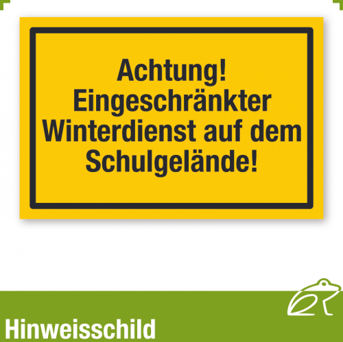 Schild Hinweisschild 