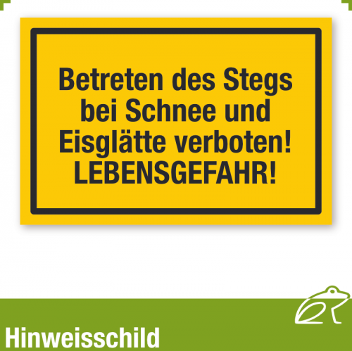Schild Hinweisschild 