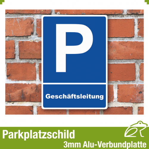 Parkplatzschild 