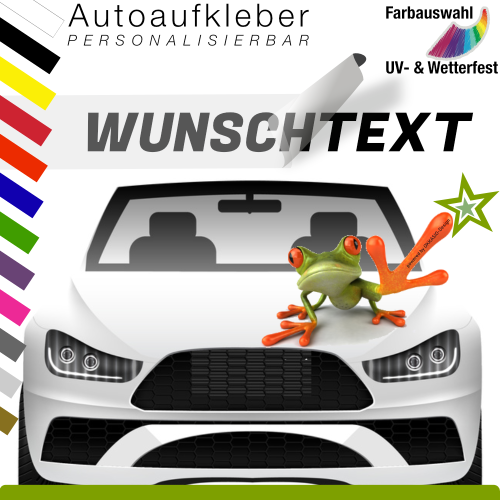 Autoaufkleber Wunschtext Länge 30 cm - Schriftzug Sticker Werbung Tuning
