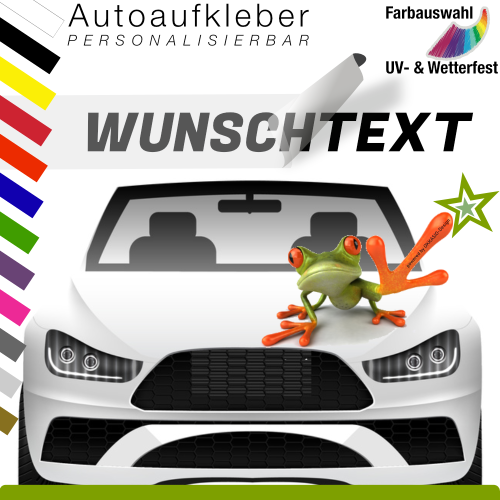 Autoaufkleber Wunschtext Lnge 50 cm - Schriftzug Sticker Werbung Tuning