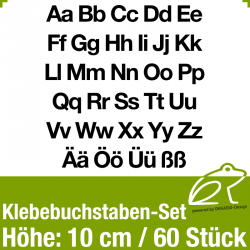 Klebebuchstaben-Set H.10cm 60Stck (GK)