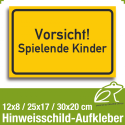 Hinweisschild Aufkleber - 