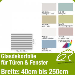 Glasdekor Sichtschutz - Streifendekor 01