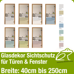 Glasdekor Sichtschutz - Streifendekor 01