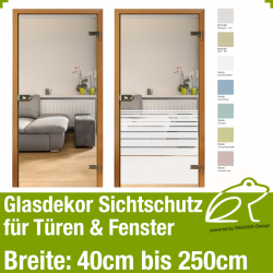 Glasdekor Sichtschutz - Streifendekor 02