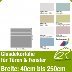 Glasdekor Sichtschutz - Streifendekor 02