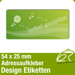 Design Adressaufkleber - 54 x 25 mm - *001