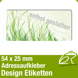 Design Adressaufkleber - 54 x 25 mm - *010