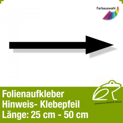 Hinweispfeil *1 - Aufkleber