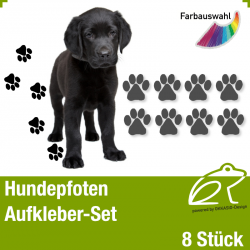 Hundepfoten Aufkleber-Set *1