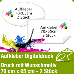 Aufkleber - 70cm x 65cm 2 Stk.