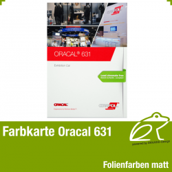 Farbkarte matt - Oracal 631 Exhibition Cal