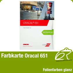 Farbkarte glanz - Oracal 651 Intermediate Cal