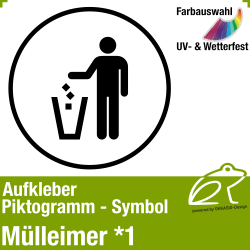 Piktogramm Symbol Aufkleber 