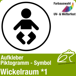 Piktogramm Symbol Aufkleber 