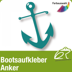 Bootsaufkleber Dekor Anker