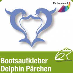 Bootsaufkleber Dekor Delphin Prchen