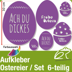 Aufkleber Ostereier 6er Set